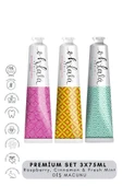 OHLALA Raspberry, Cinnamon & Fresh Mint Premium Set 3 x 75 ml Diş Macunu thumbnail 1