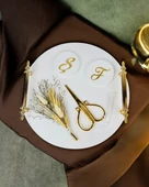 Commitment  Gold Polyester Nişan Tepsisi   gold thumbnail 3