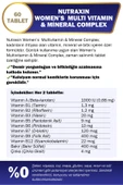 Nutraxin 2'li Multivitamin Kadın, Multivitamin & Mineral Complex thumbnail 2
