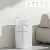 12 Litre Sensörlü Çöp Kovası Ofis Mutfak Banyo Çöp Kovası thumbnail 1