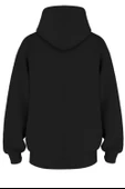 Oversize 'Falling Man' Baskılı Kapşonlu Hoodie Sweatshirt thumbnail 2