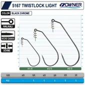 Owner 5167 Twistlock Light Black Chrome İğne thumbnail 2