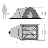 Hannah Hover 3 Kişilik Comfort Çadır thumbnail 5