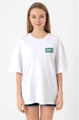 Squid Game Player 001 Beyaz Kadın Oversize Tshirt thumbnail 1