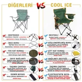 FUNKY CHAIRS Cool Ice Lüks Katlanabilir Kamp Sandalyesi thumbnail 6