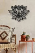 MANDALA LOTUS ÇİÇEĞİ METAL DUVAR DEKORU thumbnail 5