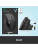 Logitech Lift Kablosuz Ergonomik Dikey Mouse 910-006473 thumbnail 8