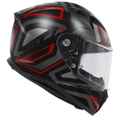 GIVI 50.7 PROTON MAT TITANIUM-KIRMIZI KASK thumbnail 3