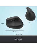 Logitech Lift Kablosuz Ergonomik Dikey Mouse 910-006473 thumbnail 9