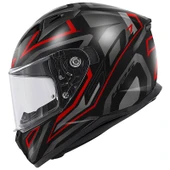 GIVI 50.7 PROTON MAT TITANIUM-KIRMIZI KASK thumbnail 2