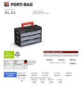 Portbag PL01 Caby 3/11 Çekmece Seti thumbnail 2