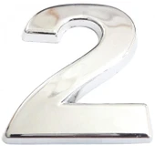 Cemax Krom Yapışkanlı 2 Rakamı 5 cm thumbnail 3