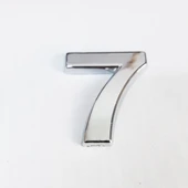 Cemax 7 Rakamı 3,75 cm Krom Yapışkanlı thumbnail 1