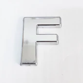 Cemax F Harfi  3,75 cm Krom Yapışkanlı thumbnail 6