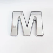 Cemax M Harfi  3,75 cm Krom Yapışkanlı thumbnail 5