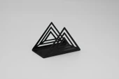 Metal Masa Üstü Sofra Dekoratif Siyah Peçetelik Minimalist Model thumbnail 1
