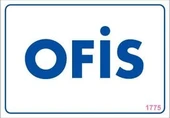 Ofis Uyarı Levhası 17,5x25 KOD:1775 thumbnail 2