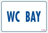 WC Uyarı Levhası 17,5x25 KOD:1783 thumbnail 3