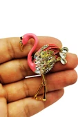 Zarif Flamingo Broş thumbnail 1