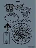 Rich New Seri N-330 Stencil 35x25 cm thumbnail 2