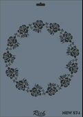 Rich New Seri N-574 Stencil 35x25 cm thumbnail 2