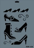 Rich New Seri N-258 Stencil 35x25 cm thumbnail 1