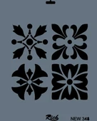 Rich New Seri N-348 Stencil 35x25 cm thumbnail 1