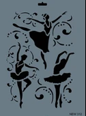 Rich New Seri N-312 Stencil 35x25 cm thumbnail 1