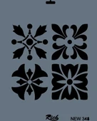 Rich New Seri N-348 Stencil 35x25 cm thumbnail 2