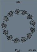 Rich New Seri N-574 Stencil 35x25 cm thumbnail 1