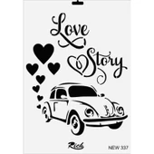 Rich New Seri N-337 Stencil 35x25 cm thumbnail 2