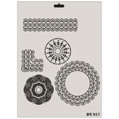 Rich Dantel Seri DN-917 Stencil 35x25 cm thumbnail 1
