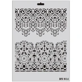 Rich Dantel Seri DN-914 Stencil 35x25 cm thumbnail 1