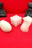 TatuCraft Bubble, İstiridye, Dalgalı Model Mum Seti 3'lü thumbnail 2