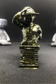 TatuCraft Monkey D. Luffy One Piece Büst 10cm - Gold Efekt thumbnail 1