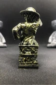 TatuCraft Monkey D. Luffy One Piece Büst 10cm - Gold Efekt thumbnail 3