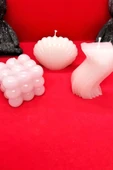 TatuCraft Bubble, İstiridye, Dalgalı Model Mum Seti 3'lü thumbnail 3