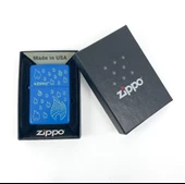 Zippo Sky Blue Flame Dizayn Çakmak thumbnail 2