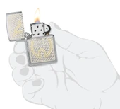 Zippo Tread Flame Dizayn Çakmak thumbnail 4