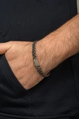 Örgü Hasır Model 925 Gümüş Bileklik Künye thumbnail 6