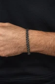 Örgü Hasır Model 925 Gümüş Bileklik Künye thumbnail 5
