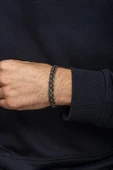 Örgü Hasır Model 925 Gümüş Bileklik Künye thumbnail 4