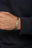 Örgü Hasır Model 925 Gümüş Bileklik Künye thumbnail 5