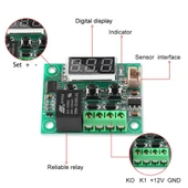 DC 12V Mini Termostat Sıcaklık Kontrol Devresi -50-110C thumbnail 2