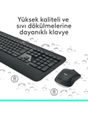 Logitech MK540 ADVANCED Kablosuz Türkçe Klavye Mouse Seti - Siyah thumbnail 6