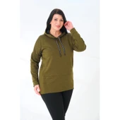 Büyük Beden Kapüşonlu Sweatshirt thumbnail 1