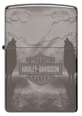 Zippo Harley Davidson Howling Wolves Dizayn Çakmak thumbnail 2