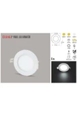 6 Watt Slim Led Panel Beyaz Işık thumbnail 3