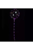 3 M LED MOR RENKLİ ŞEFFAF BALON ÇUBUKLU SET thumbnail 1