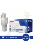 Beybi Lateks Pudralı Muayene Eldiveni (M) Medıum thumbnail 1